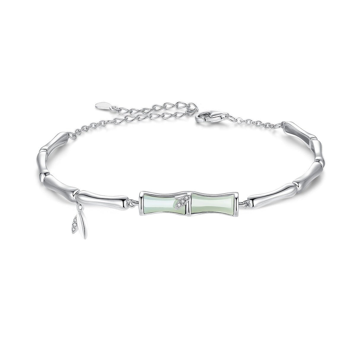 Bamboo Bracelet Sterling Silver Ornament for Women Bamboo Bracelet