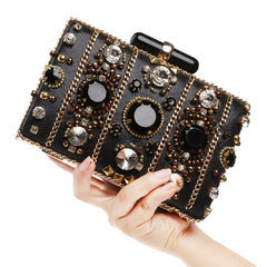 Banquet Clutch Ladies Dress Evening Bag Black
