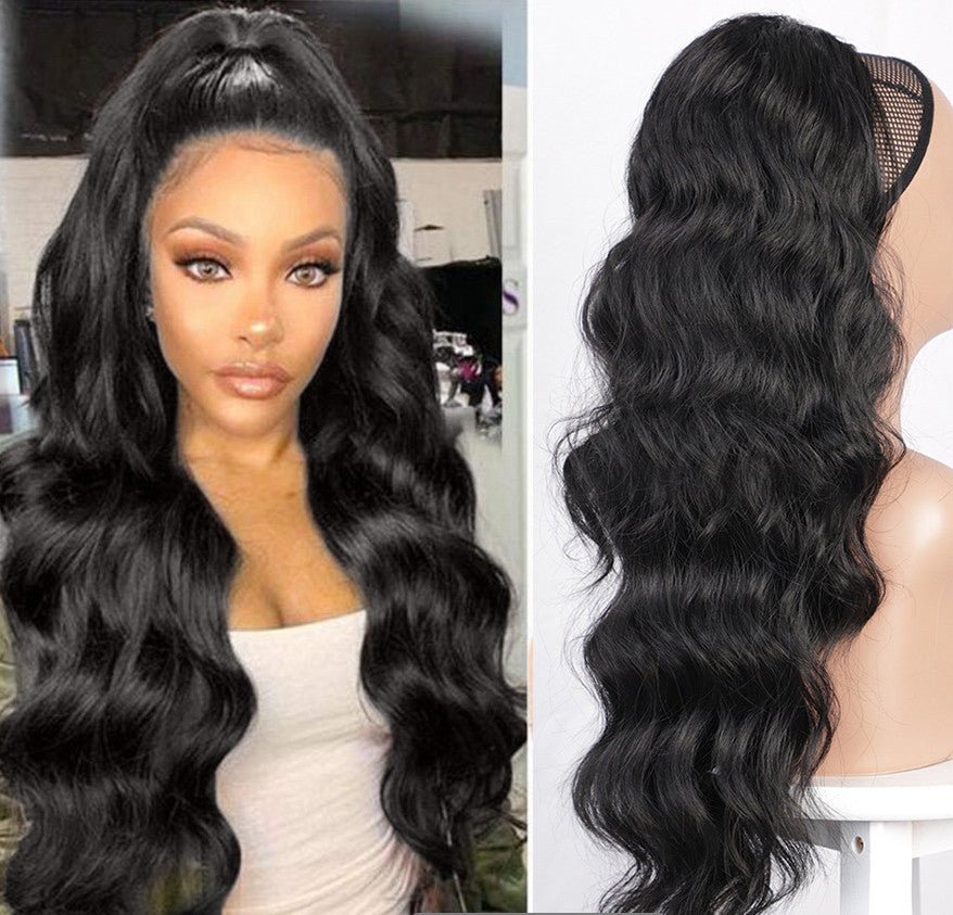 Big Wave Drawstring Ponytail Matte Wig - High - Temperature Silk Fiber 2style