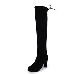 Black Knee High Boots For Women Black
