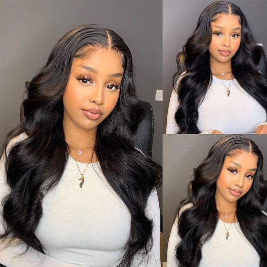 Body Wave Lace Front Human Hair Wig 4x4 headgear