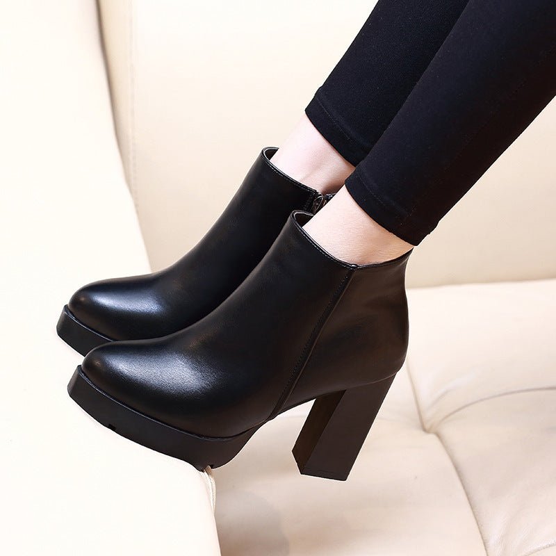 Booties with high heels for women Black