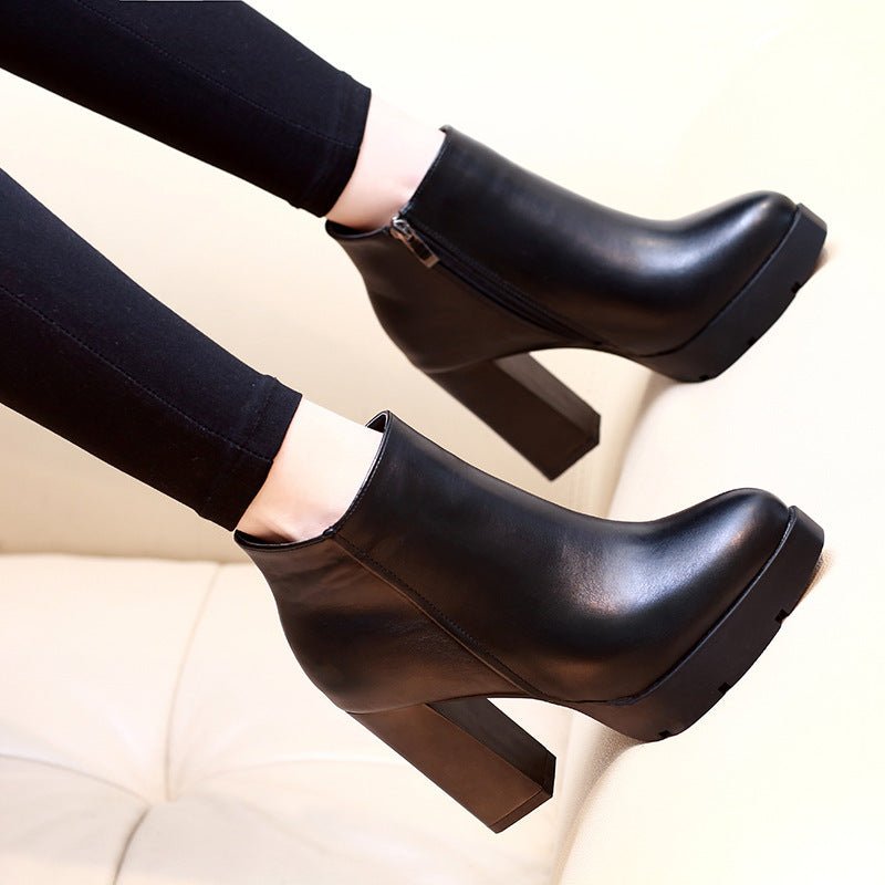 Booties with high heels for women Black