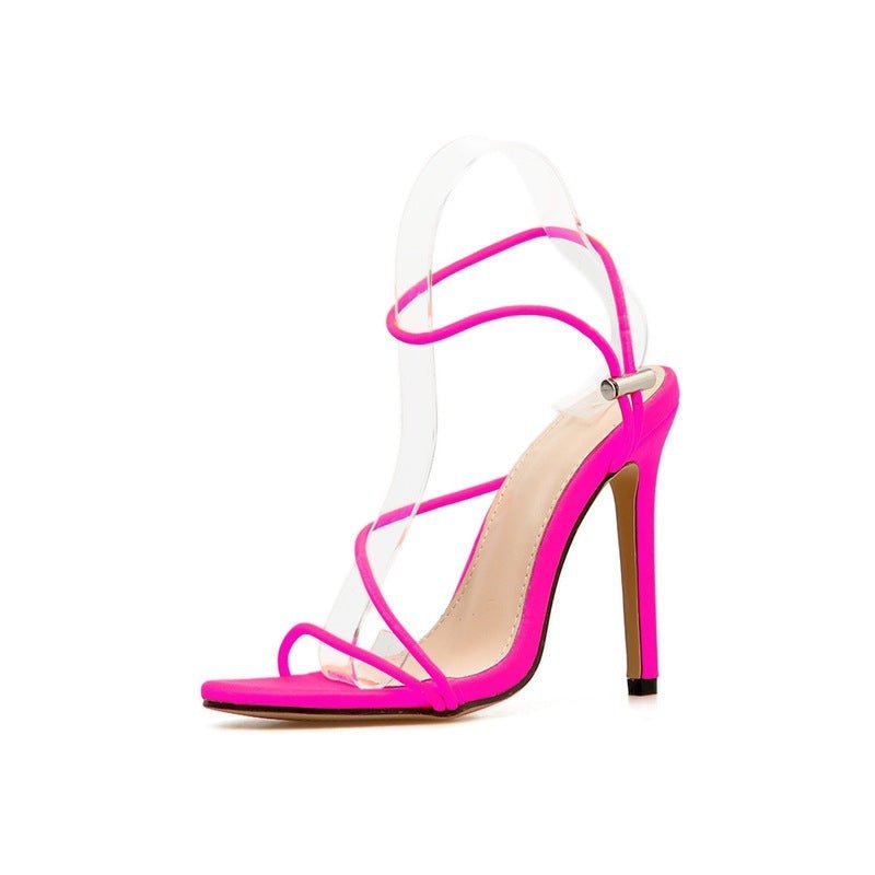 Candy bright high heels plus size women's shoes Black