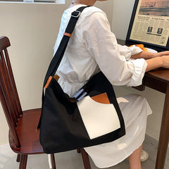 Canvas Clutch Bag for Young College Students Green