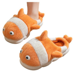 Cartoon Clown fish Cotton Shoes Errand Slippers Playful Steps All Day Pink