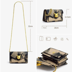 Cat Head Small Crowd Light Luxury Fashion Chain Bag Silver