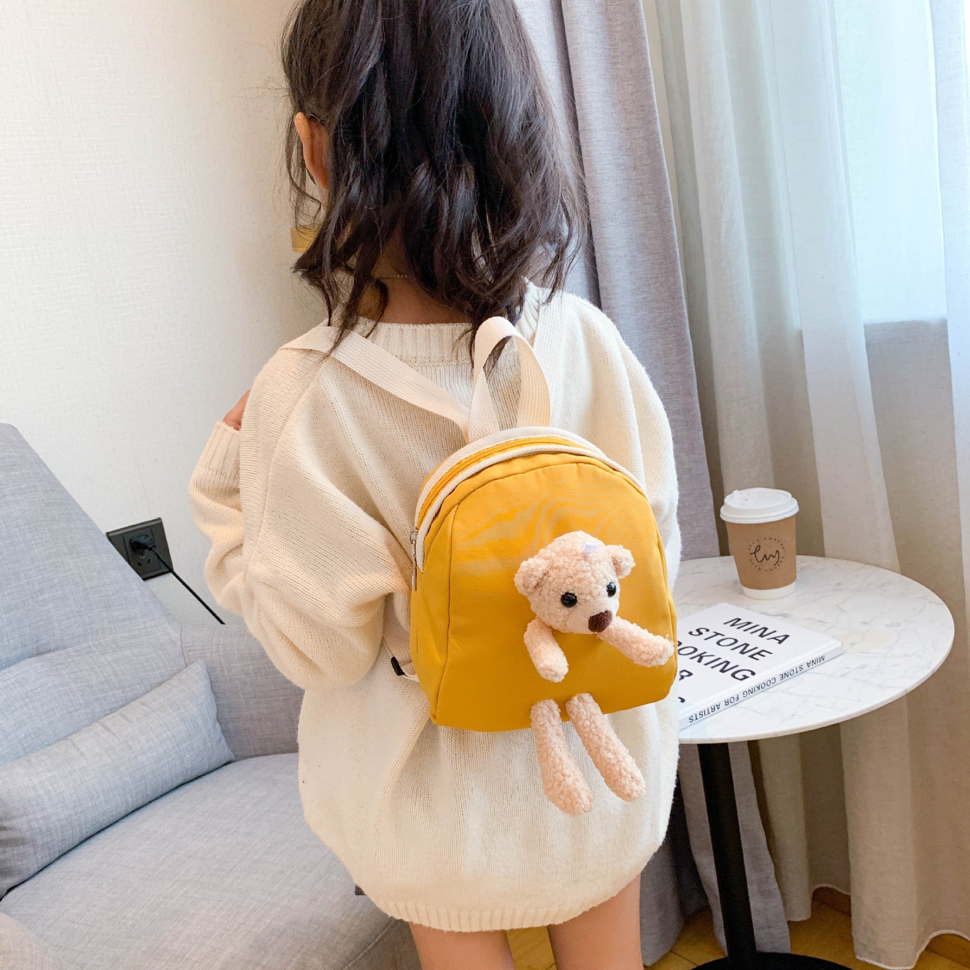 Charming Children's Backpack for Travel and Playful Adventures Yellow