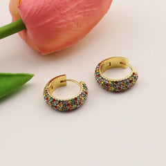 Chic and Stylish Round Commuter Earrings Fashionable Accessories Gold