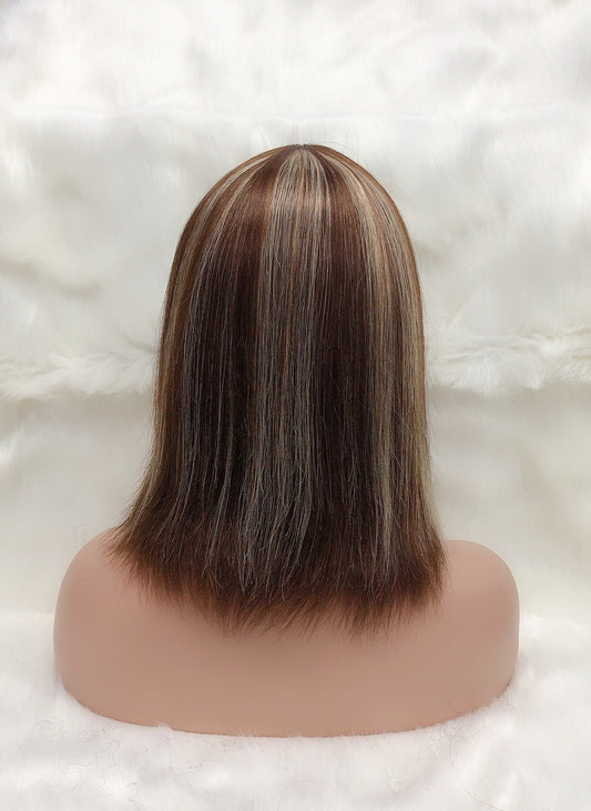 Chic Bob Wig: Full Mechanic Blend in 4/27 Shades Brown