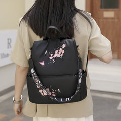 Chic Ethnic Embroidery Casual Backpacks for Women's Fashion Green