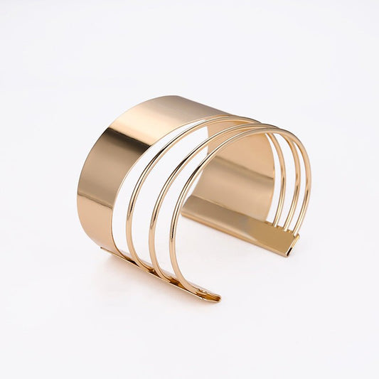 Chic Metal Hollow Bracelet A Simple Statement in Fashion Sku5805