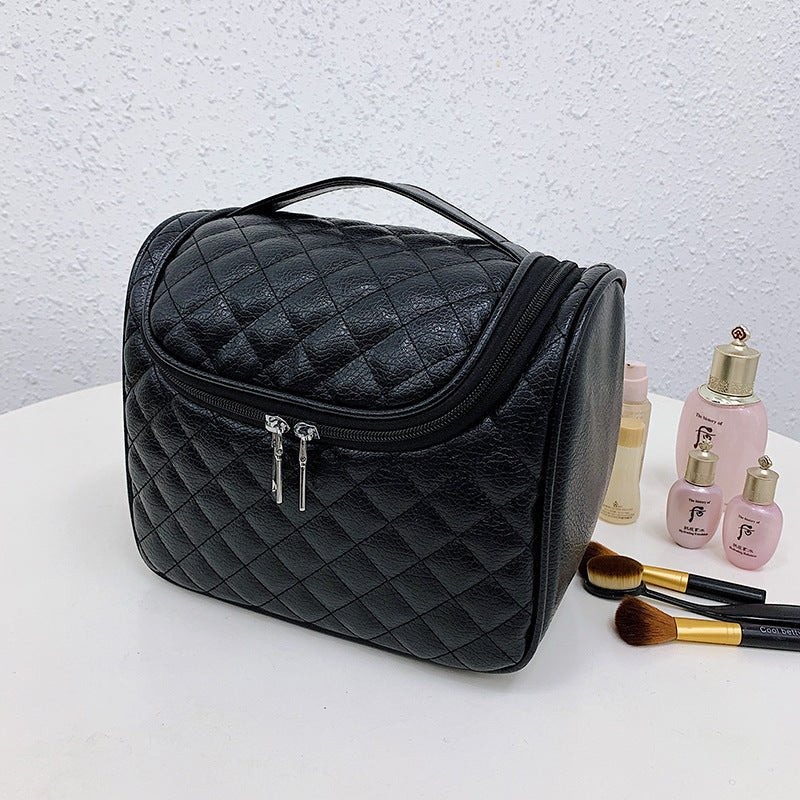 Chic Sling Hook Wash Cosmetic Storage Bag - Fashionable Organizer Black