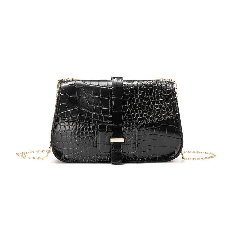 Chic Western Style Chain Bag by The Bag Niche Black