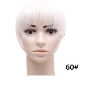 Clip - On Synthetic Hair Bangs Accessory: Fake Bangs Piece B3 60