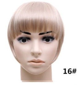 Clip - On Synthetic Hair Bangs Accessory: Fake Bangs Piece B3 16