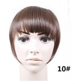 Clip - On Synthetic Hair Bangs Accessory: Fake Bangs Piece B3 10