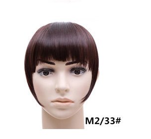 Clip - On Synthetic Hair Bangs Accessory: Fake Bangs Piece B3 M2 30