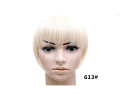 Clip - On Synthetic Hair Bangs Accessory: Fake Bangs Piece B3 613