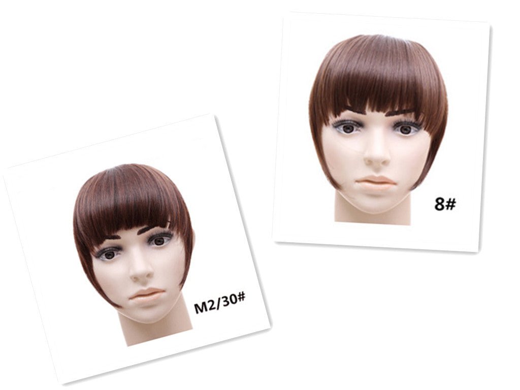 Clip - On Synthetic Hair Bangs Accessory: Fake Bangs Piece B3 M2 30 B3 8