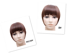 Clip - On Synthetic Hair Bangs Accessory: Fake Bangs Piece B3 M2 30 B3 8