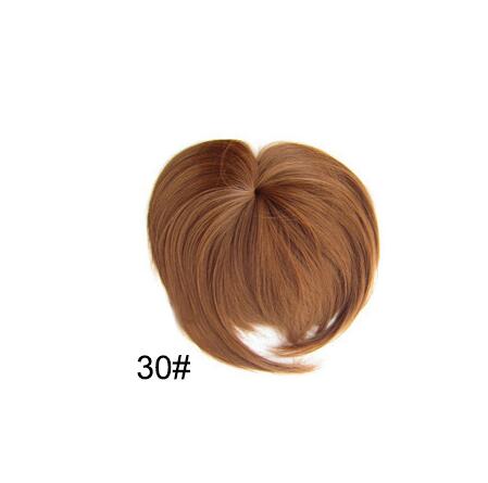 Clip - On Synthetic Hair Bangs Accessory: Fake Bangs Piece 30