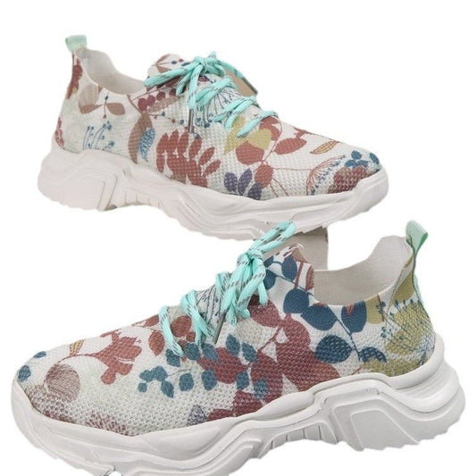 Cloud - Like Casual 3 D Printed Flowers Slip - on Light Gym & Brunch Shoes Pink