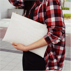 Clutch bag envelope bag clutch bag White