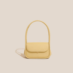 Clutch Style One Shoulder White Handbag for Women Yellow