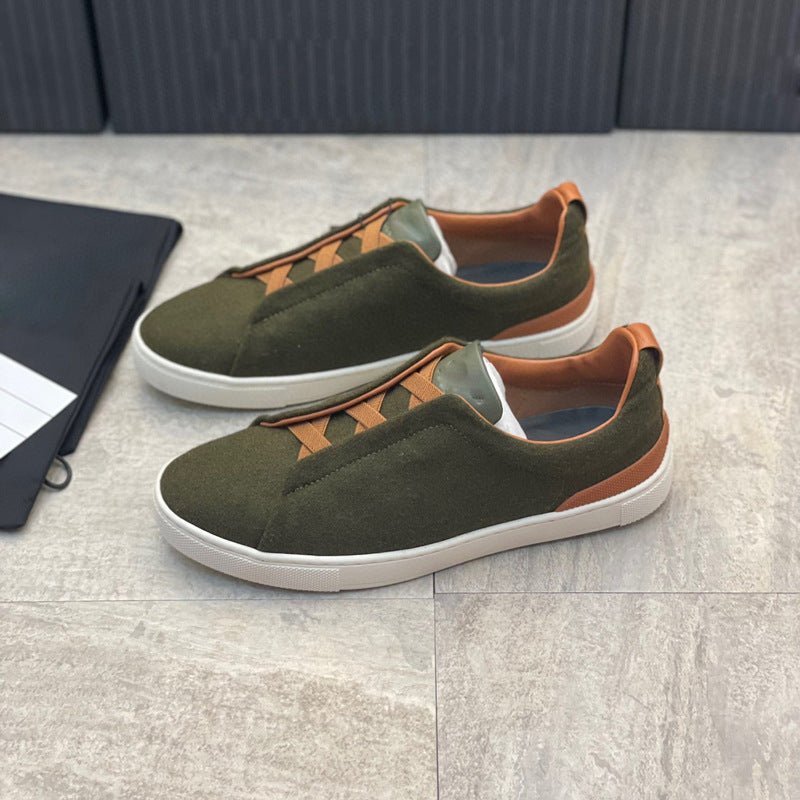 Comfortable All - matching Casual Sports Board Shoes Frosted Army Green