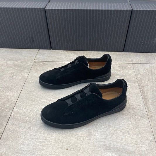 Comfortable All - matching Casual Sports Board Shoes Frosted Black