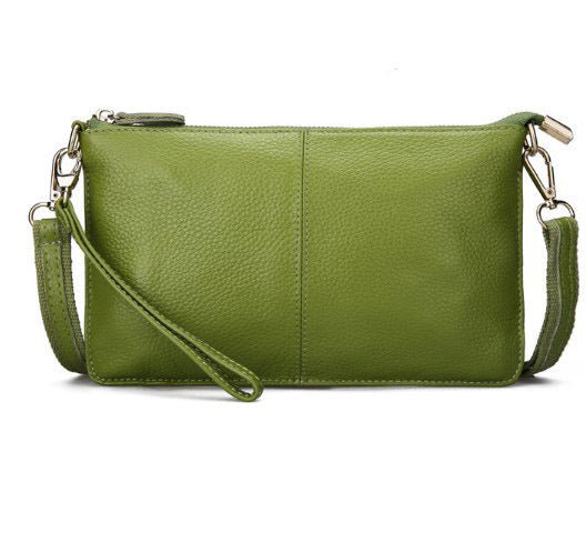 Cowhide Clutch Bag – Dinner & Leisure for Ladies green
