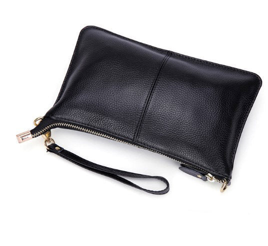 Cowhide Clutch Bag – Dinner & Leisure for Ladies gules