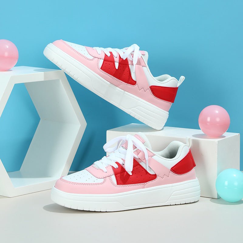 Cozy Cloud - Like Kicks Couple Platform Sneakers Soft Bottom Comfortable Pink White