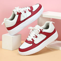 Cozy Cloud - Like Kicks Couple Platform Sneakers Soft Bottom Comfortable White Red