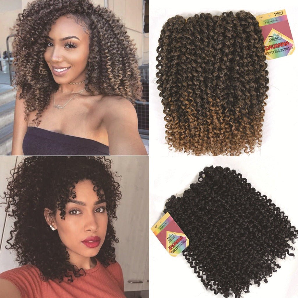 Crochet Wig: African Hair Extension 1B 27 Color