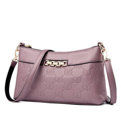 Cross - Border Fashion Handbags New Middle - Aged Mother Messenger Small Square Bag Handbag Single Shoulder Bag Lady Handbag Purple