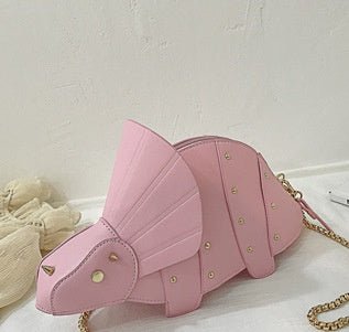 Crossbody - Bag Handbags Clutch - Bag Women Purses Triceratops Chic Mini Girl's Fashion Pink