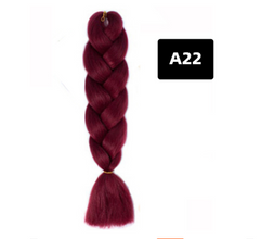 Gradient Silk Wig: Big Braid African Chemical Fiber High Temp A22