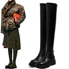 Thick Sole Knee High Boots For Women