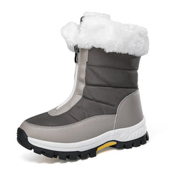 Women's Snow Boots Lightweight Platform Zipper Ankle Boots