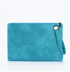 Dark grain PU office casual bag Light blue