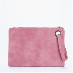 Dark grain PU office casual bag Pink