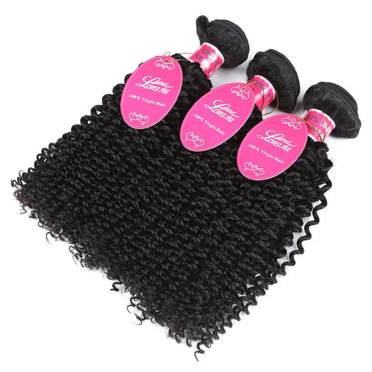 Deep Curly Brazilian Human Hair Bundles Wig (10A Grade) 10inch 25cm