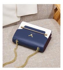 Deer Head Crossbody Fashion Texture Shoulder Bag Blue white