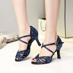 Diamond high heels Blue