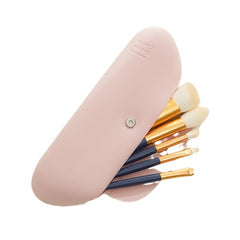Dustproof Silicone Storage Beauty Bag for Makeup Brushes Beige