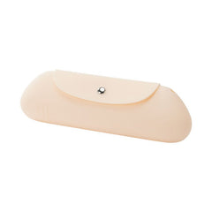 Dustproof Silicone Storage Beauty Bag for Makeup Brushes Beige