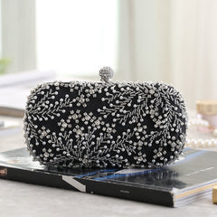 Ladies Embroidered Diamond Evening Part Clutch Bag