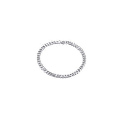 Edging Elegance: Men's 5mm Titanium Steel Fashion Bracelet Titanium Steel Natural Color